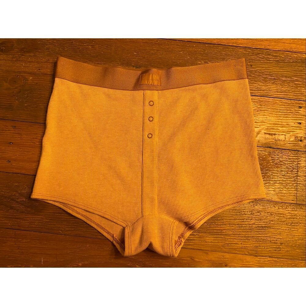 Victoria’s Secret PINK large beige high rise full coverage bottoms granny
